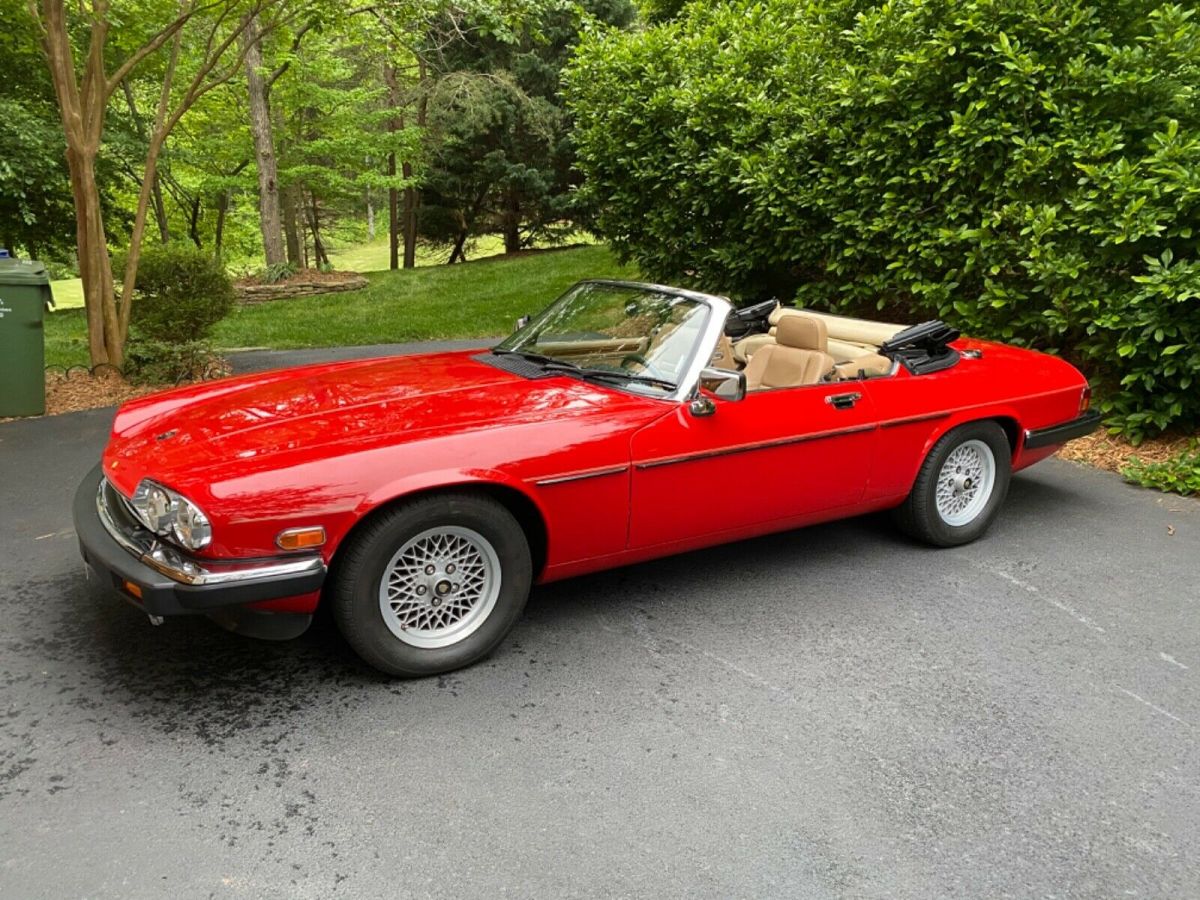 1989 Red Jaguar XJS Convertible