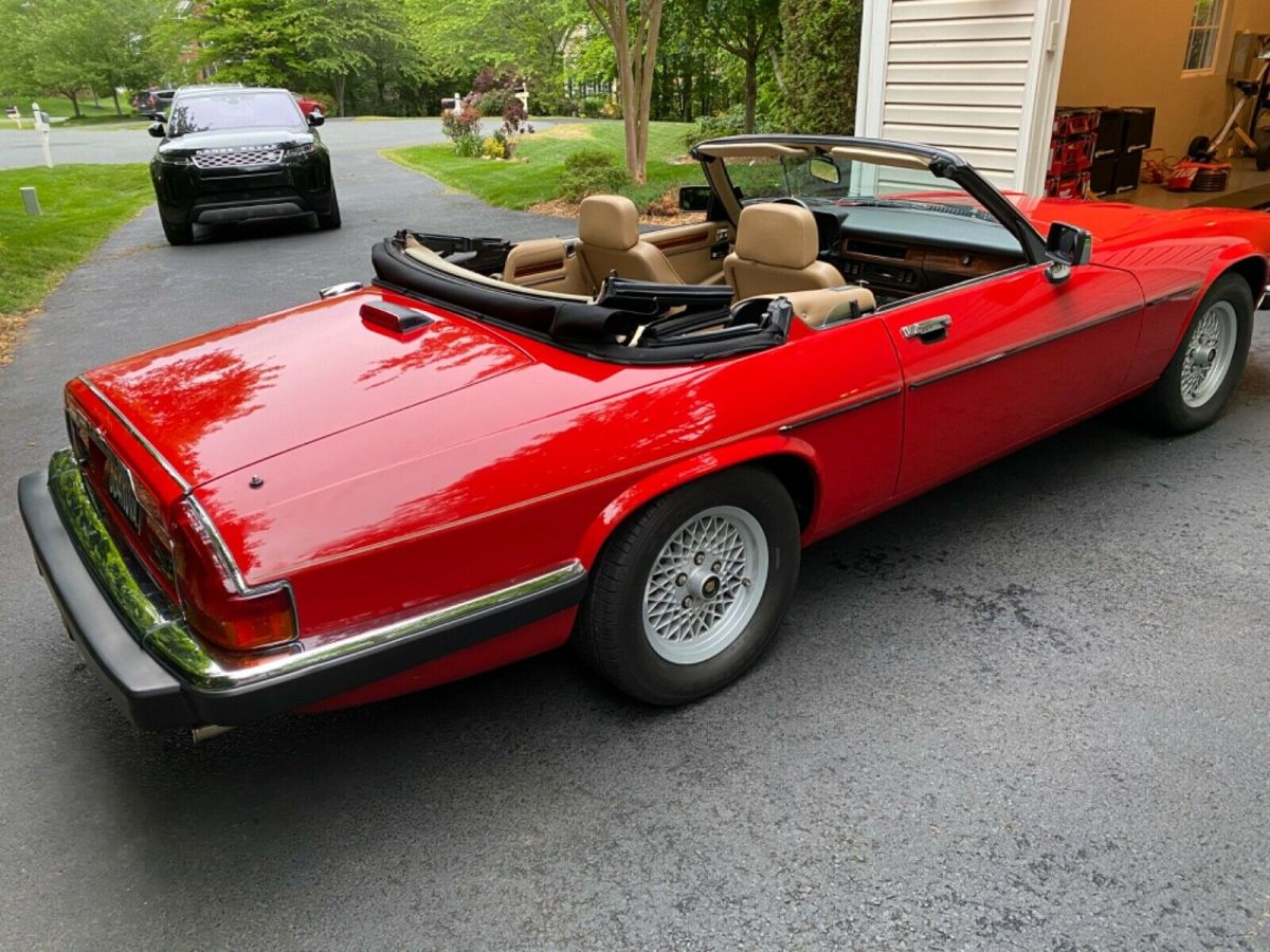 1989 Red Jaguar XJS Convertible