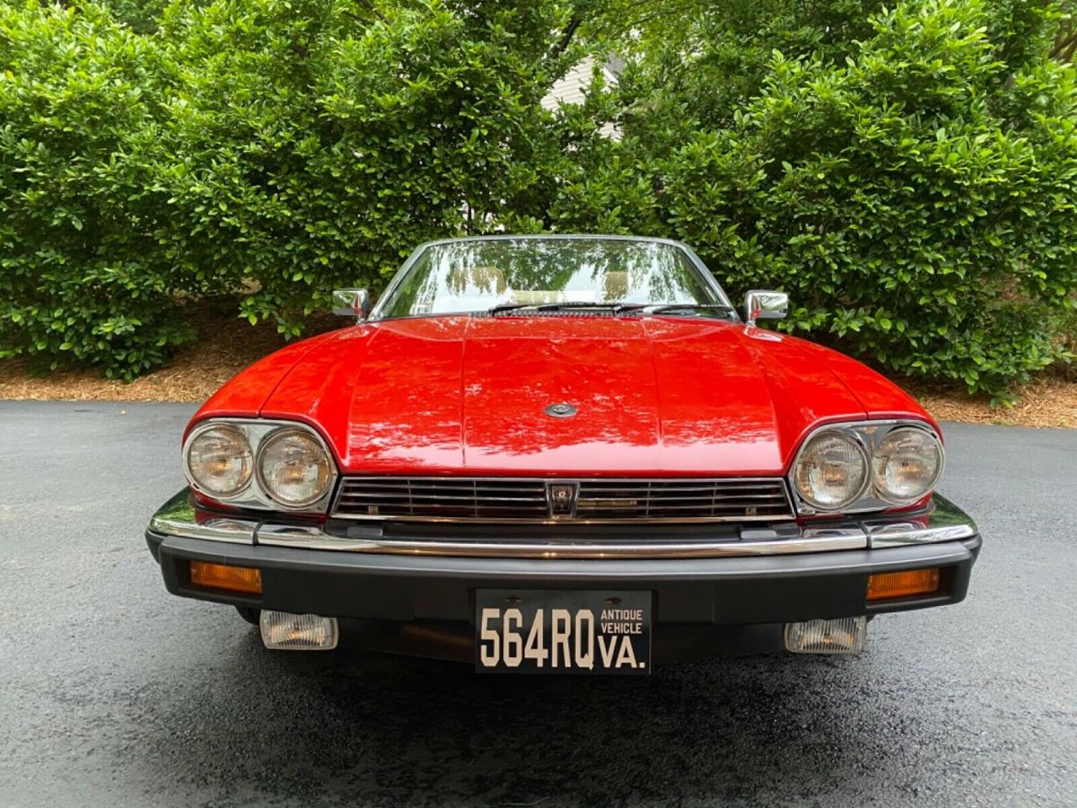 1989 Red Jaguar XJS Convertible
