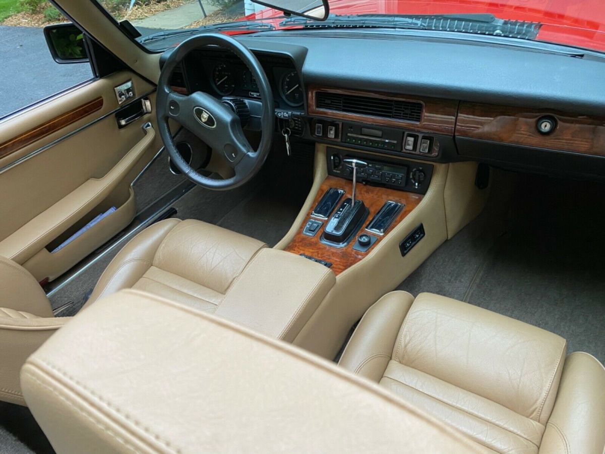 1989 Red Jaguar XJS Convertible