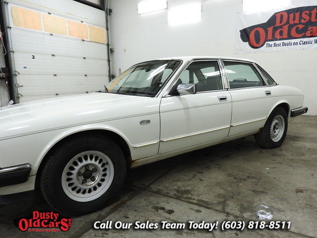 1989 White Jaguar XJ --