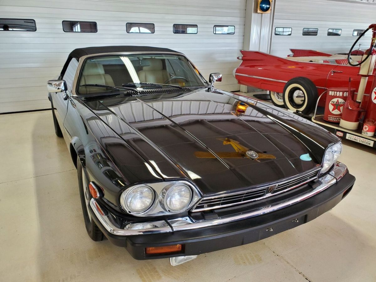 1989 Black Jaguar XJ Convertible