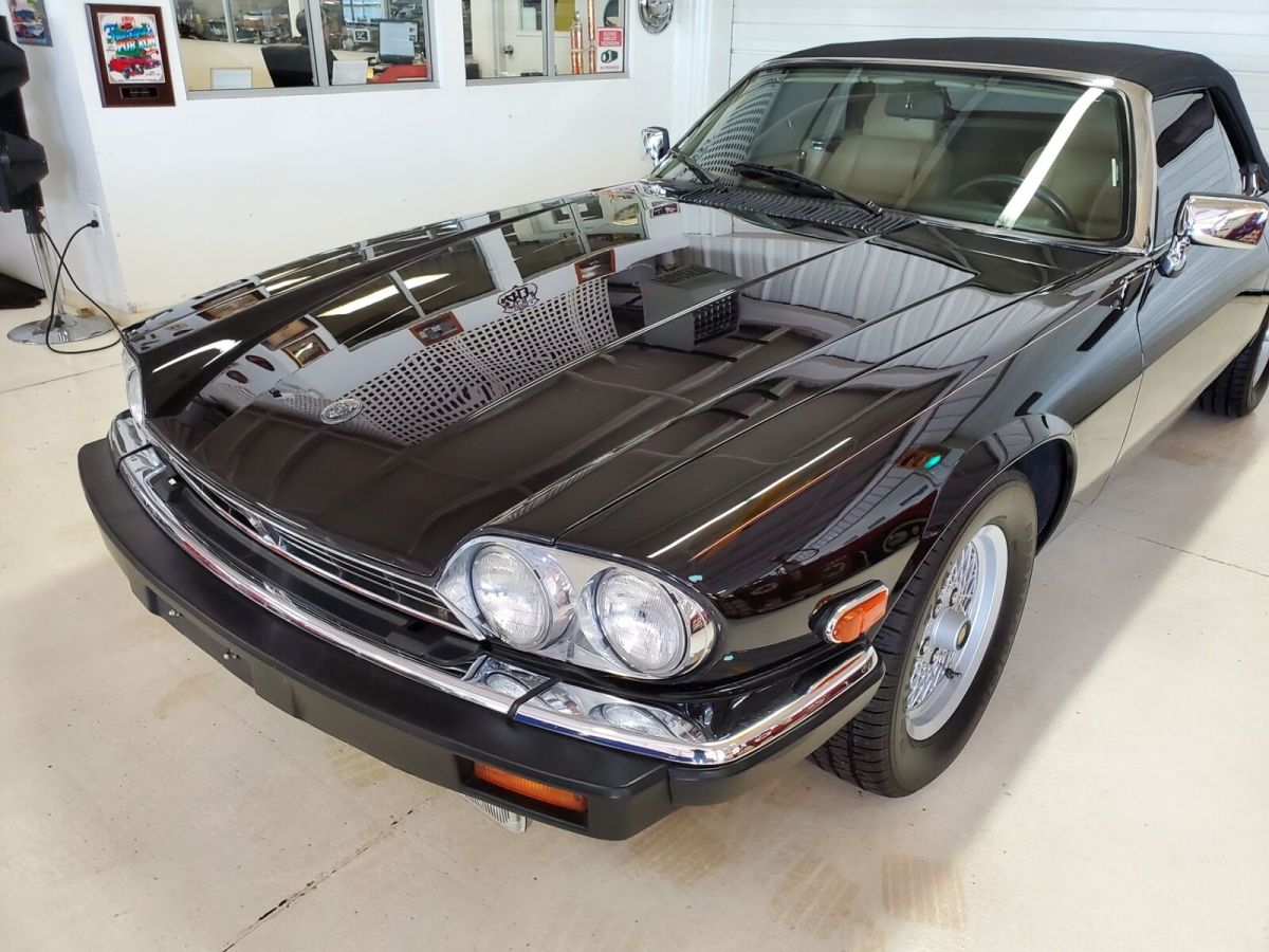 1989 Black Jaguar XJ Convertible