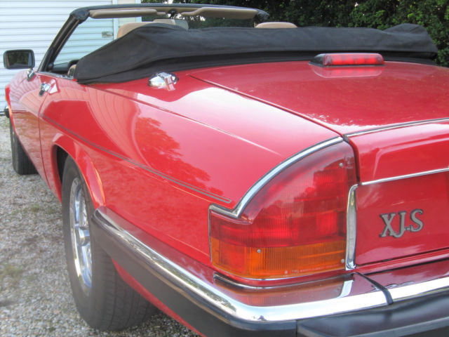 1989 Red Jaguar XJS Convertible