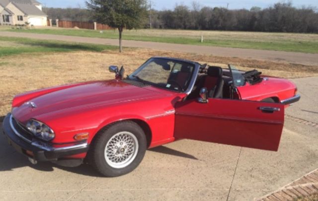 1989 Red Jaguar XJS Convertible