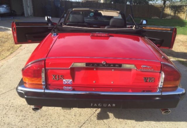 1989 Red Jaguar XJS Convertible