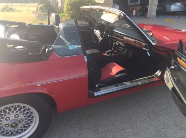 1989 Red Jaguar XJS Convertible