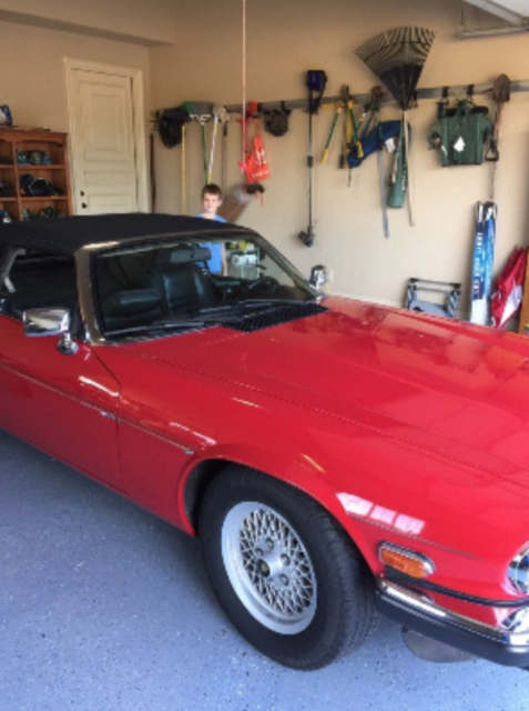 1989 Red Jaguar XJS Convertible