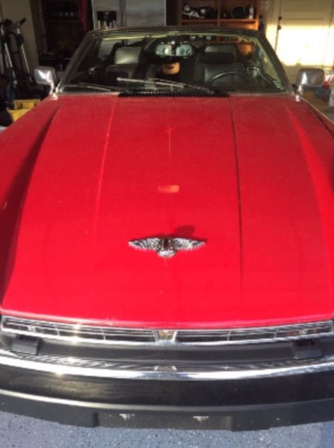 1989 Red Jaguar XJS Convertible