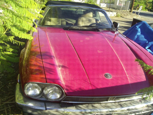 1989 Red Jaguar XJS Covertible