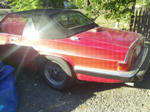 1989 Red Jaguar XJS Covertible