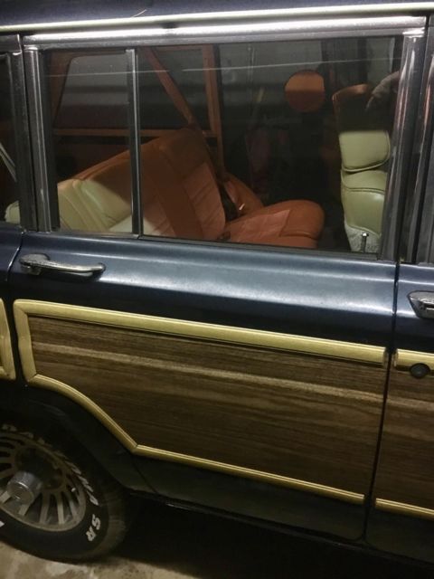 1989 Blue Jeep Wagoneer Wagon