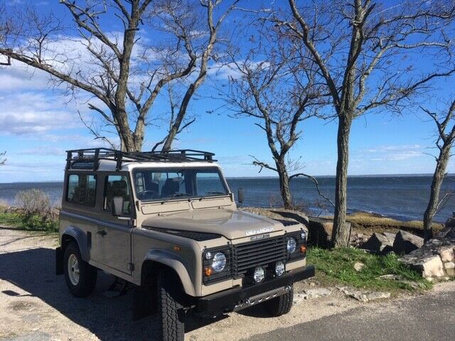 1989 Tan Land Rover Defender SUV