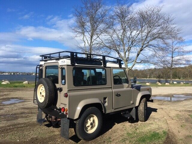 1989 Tan Land Rover Defender SUV