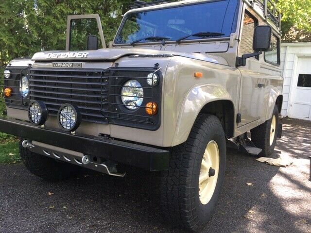 1989 Tan Land Rover Defender SUV