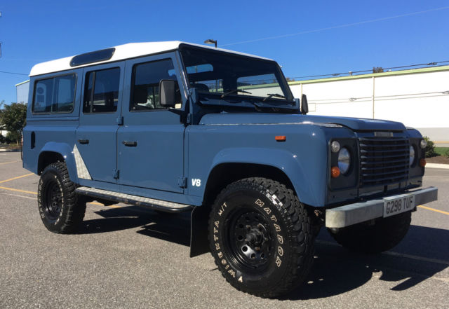 1989 Blue Land Rover Defender SUV