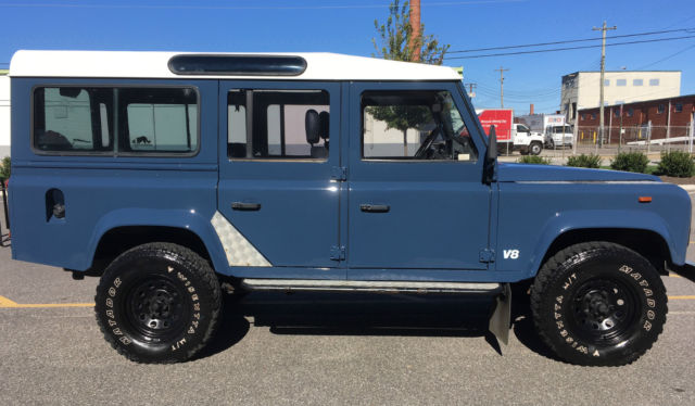 1989 Blue Land Rover Defender SUV