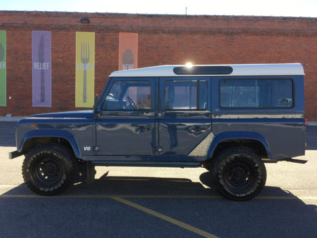 1989 Blue Land Rover Defender SUV