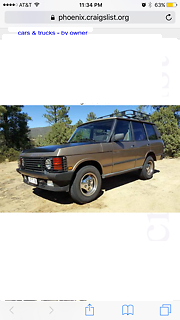 1989 Savannah Beige Land Rover Range Rover