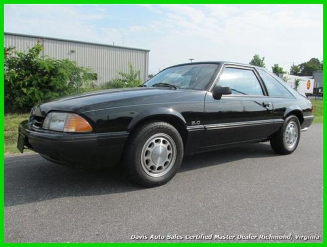 1989 Black Ford Mustang Hatchback