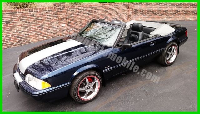 1989 Blue Ford Mustang