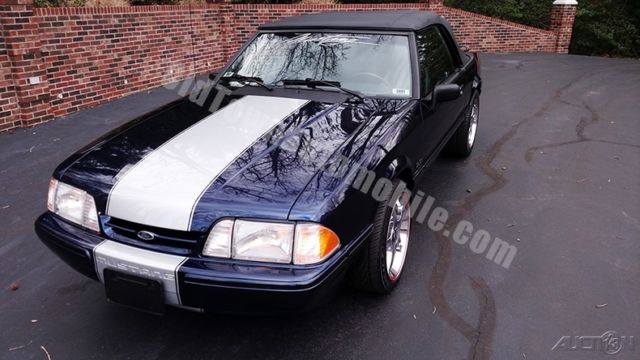1989 Blue Ford Mustang