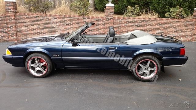 1989 Blue Ford Mustang