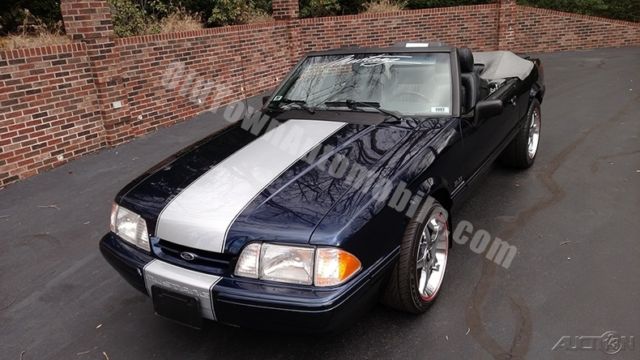1989 Blue Ford Mustang