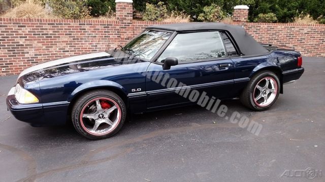 1989 Blue Ford Mustang