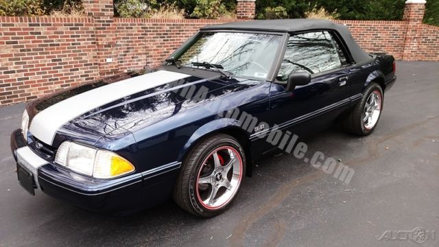 1989 Blue Ford Mustang