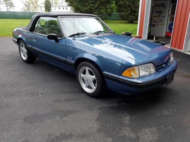1989 Blue Ford Mustang Foxbody