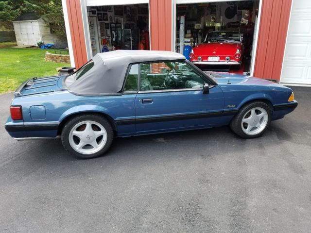 1989 Blue Ford Mustang Foxbody