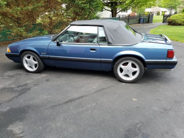 1989 Blue Ford Mustang Foxbody