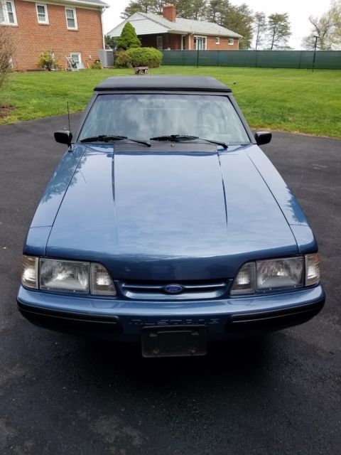 1989 Blue Ford Mustang Foxbody