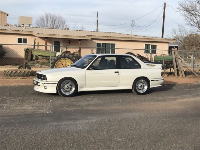 1989 white pearl BMW M3 Coupe