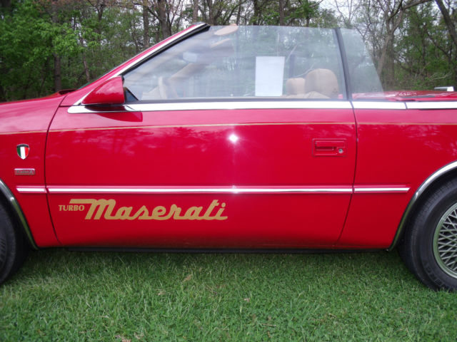 1989 exotic red Chrysler Other Convertible
