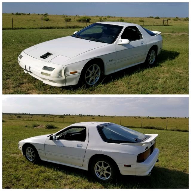1989 White Mazda RX-7 Coupe