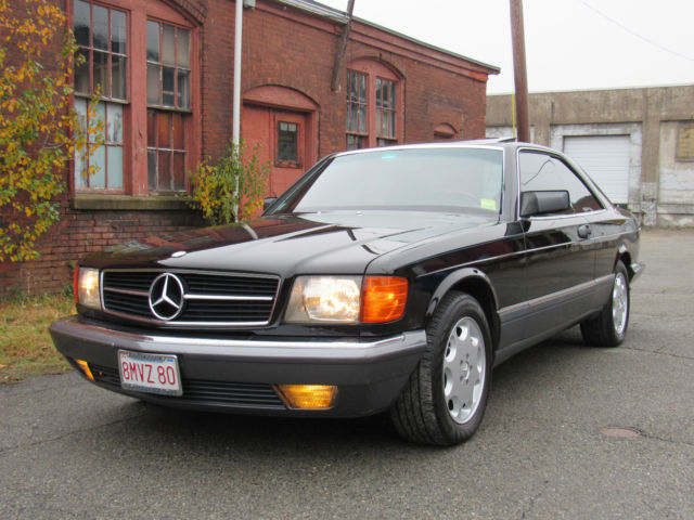 1989 Black Mercedes-Benz S-Class Coupe