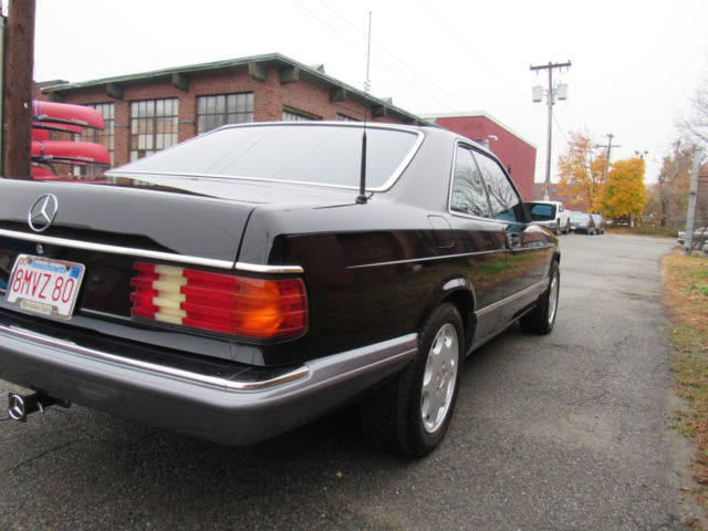 1989 Black Mercedes-Benz S-Class Coupe