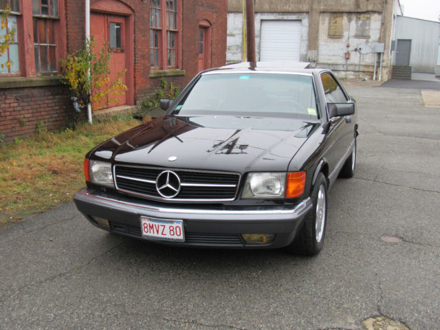 1989 Black Mercedes-Benz S-Class Coupe