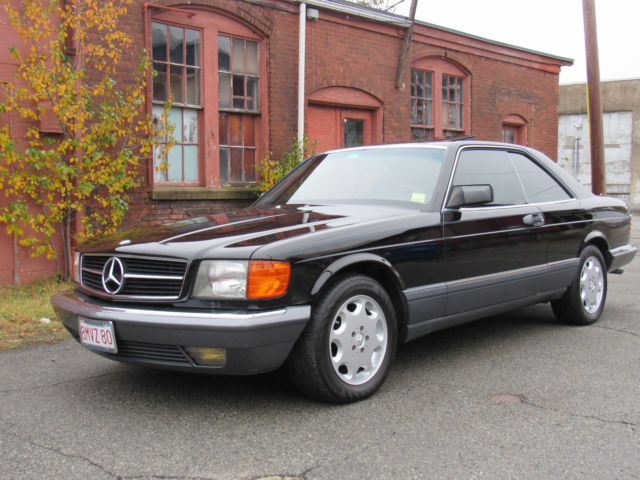 1989 Black Mercedes-Benz S-Class Coupe