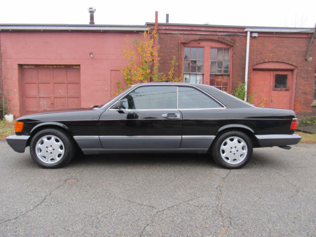 1989 Black Mercedes-Benz S-Class Coupe