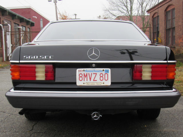 1989 Black Mercedes-Benz S-Class Coupe
