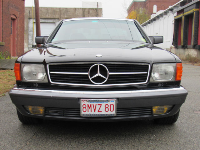 1989 Black Mercedes-Benz S-Class Coupe