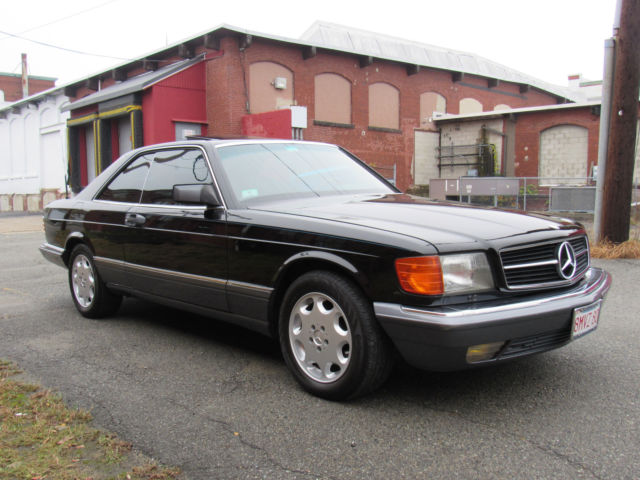 1989 Black Mercedes-Benz S-Class Coupe
