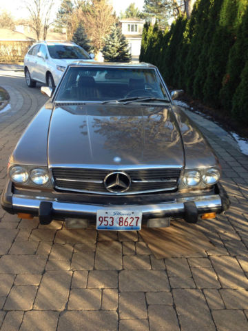 1989 Light Brown Mercedes-Benz SL-Class Convertible