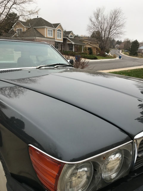 1989 Black Mercedes-Benz SL-Class Convertible