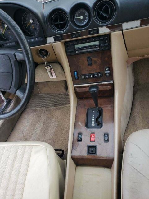 1989 Burgundy Mercedes-Benz SL-Class Convertible