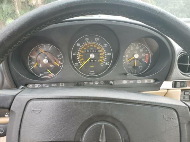 1989 Burgundy Mercedes-Benz SL-Class Convertible