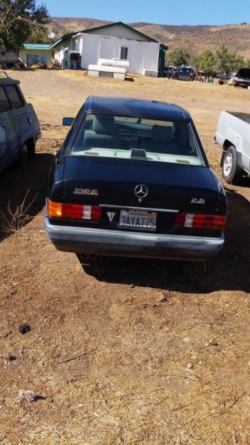 1989 Black Mercedes-Benz 190-Series